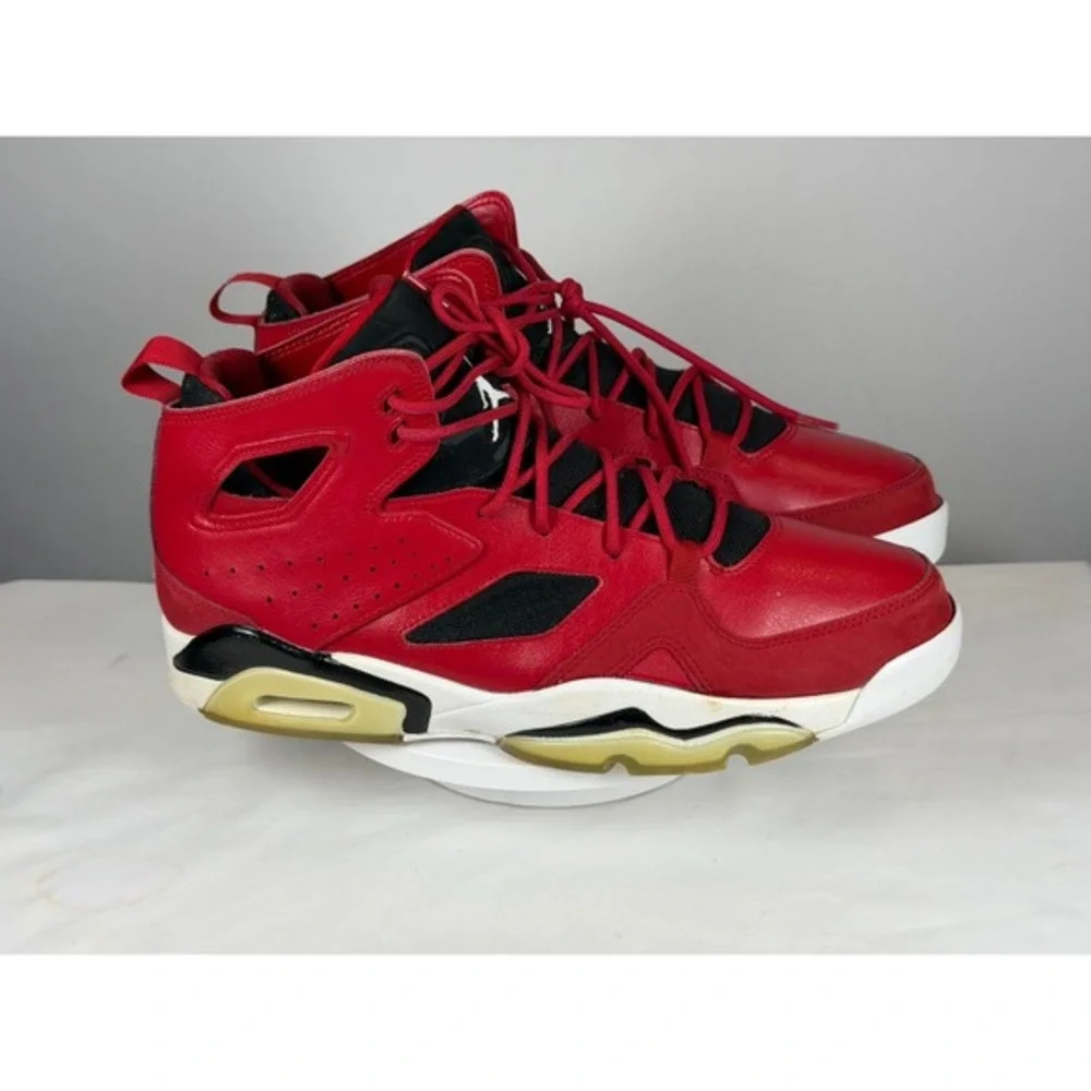 Jordan Flight Club '91 Gym‎ Red Black White Sz 10